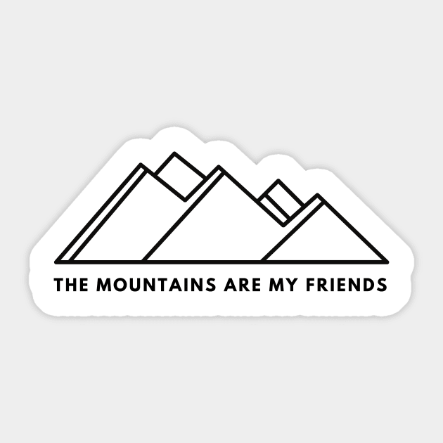 The Mountains are My Friends Sticker by Pacific West